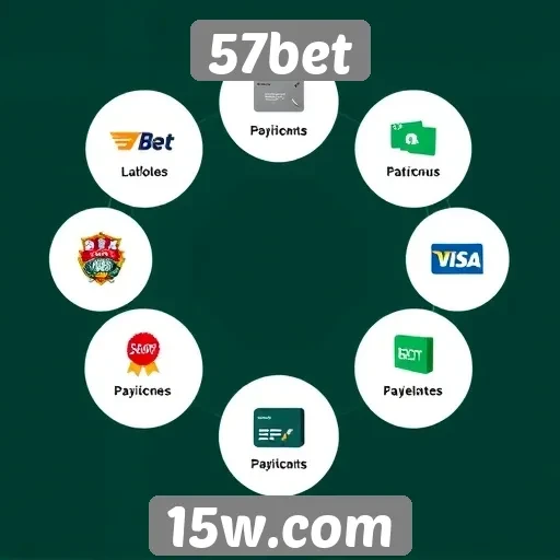 Opções de pagamento disponíveis no 57bet